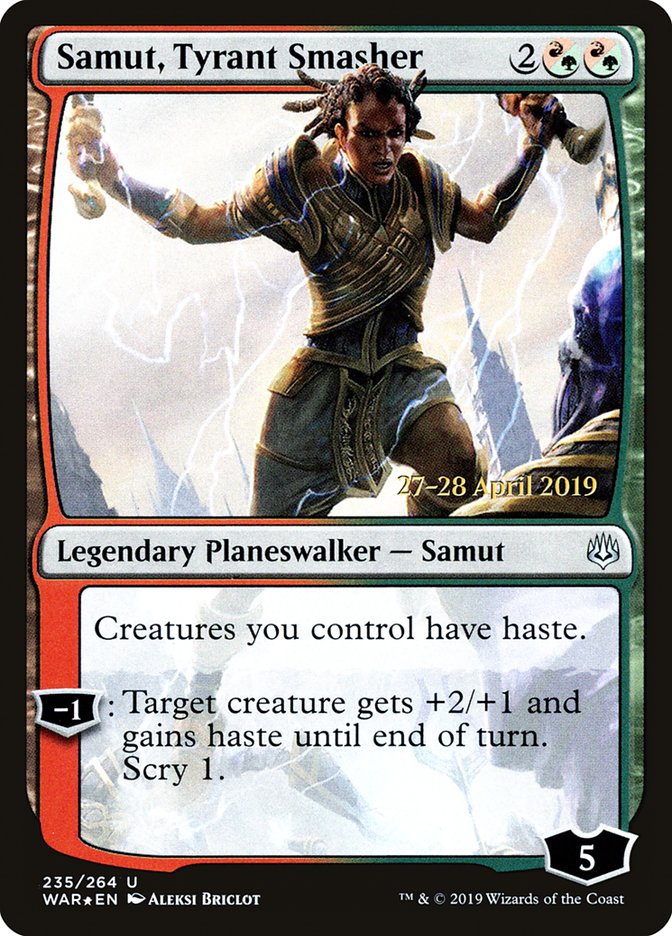 Samut, Tyrant Smasher [War of the Spark Prerelease Promos] | Anubis Games and Hobby