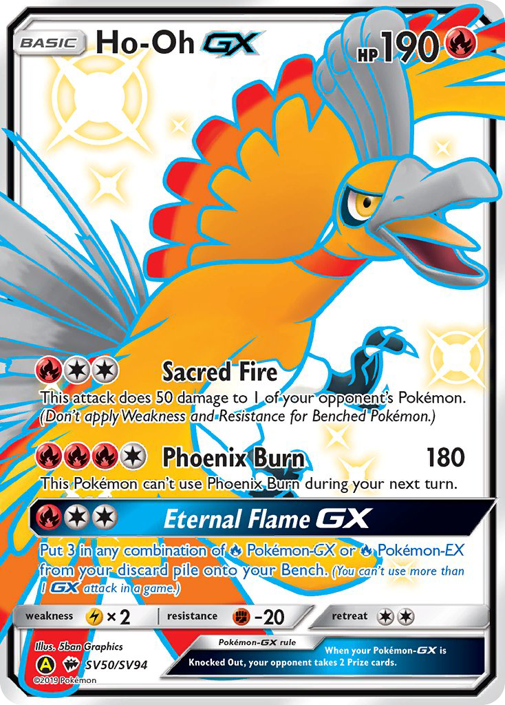 Ho-Oh GX (SV50/SV94) [Sun & Moon: Hidden Fates - Shiny Vault] | Anubis Games and Hobby