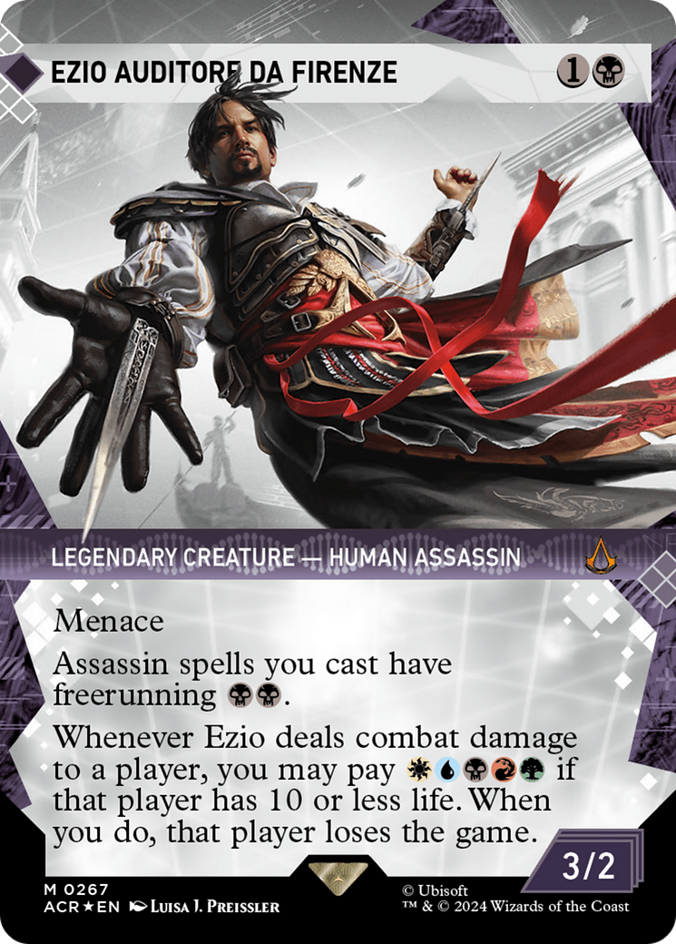 Ezio Auditore da Firenze (Showcase) (Textured Foil) [Assassin's Creed] | Anubis Games and Hobby