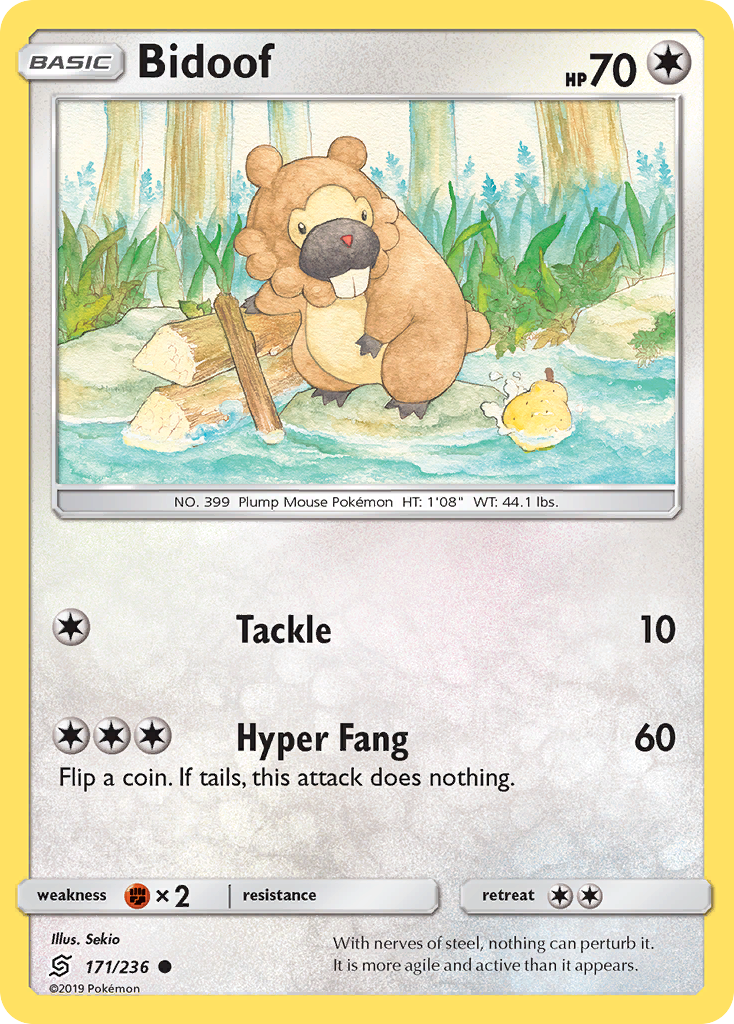 Bidoof (171/236) [Sun & Moon: Unified Minds] | Anubis Games and Hobby