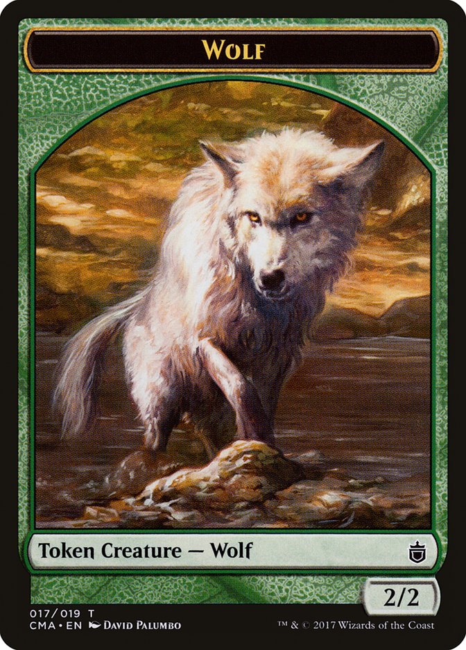 Wolf Token (017/019) [Commander Anthology Tokens] | Anubis Games and Hobby