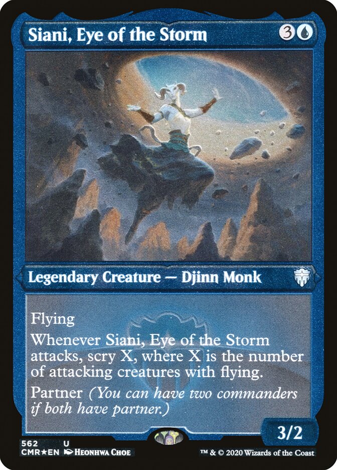 Siani, Eye of the Storm (Etched) [Commander Legends] | Anubis Games and Hobby