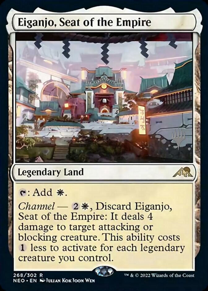 Eiganjo, Seat of the Empire (Promo Pack) [Kamigawa: Neon Dynasty Promos] | Anubis Games and Hobby