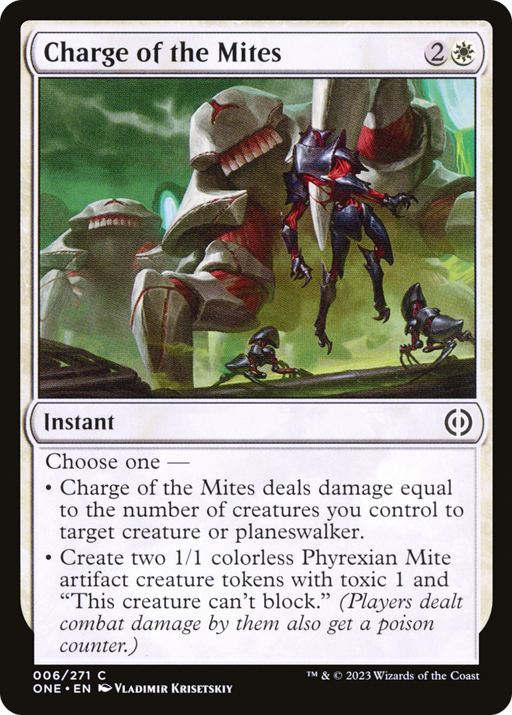 Charge of the Mites [Phyrexia: All Will Be One] | Anubis Games and Hobby