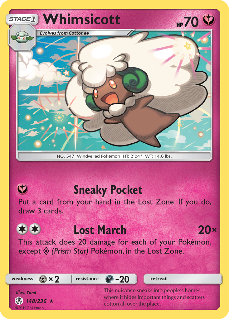 Whimsicott (148/236) [Sun & Moon: Cosmic Eclipse] | Anubis Games and Hobby