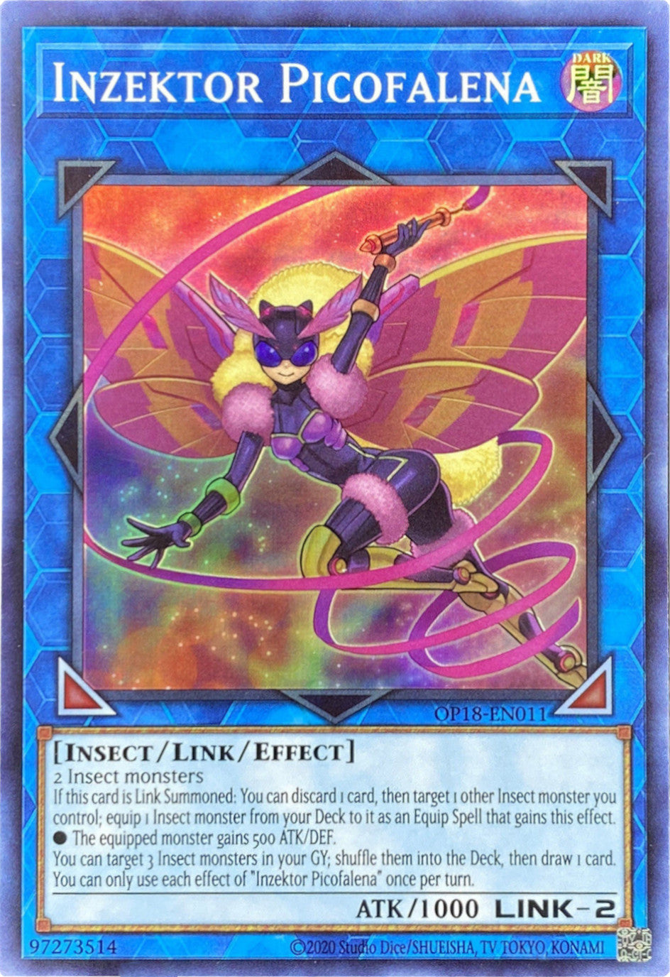 Inzektor Picofalena [OP18-EN011] Super Rare | Anubis Games and Hobby