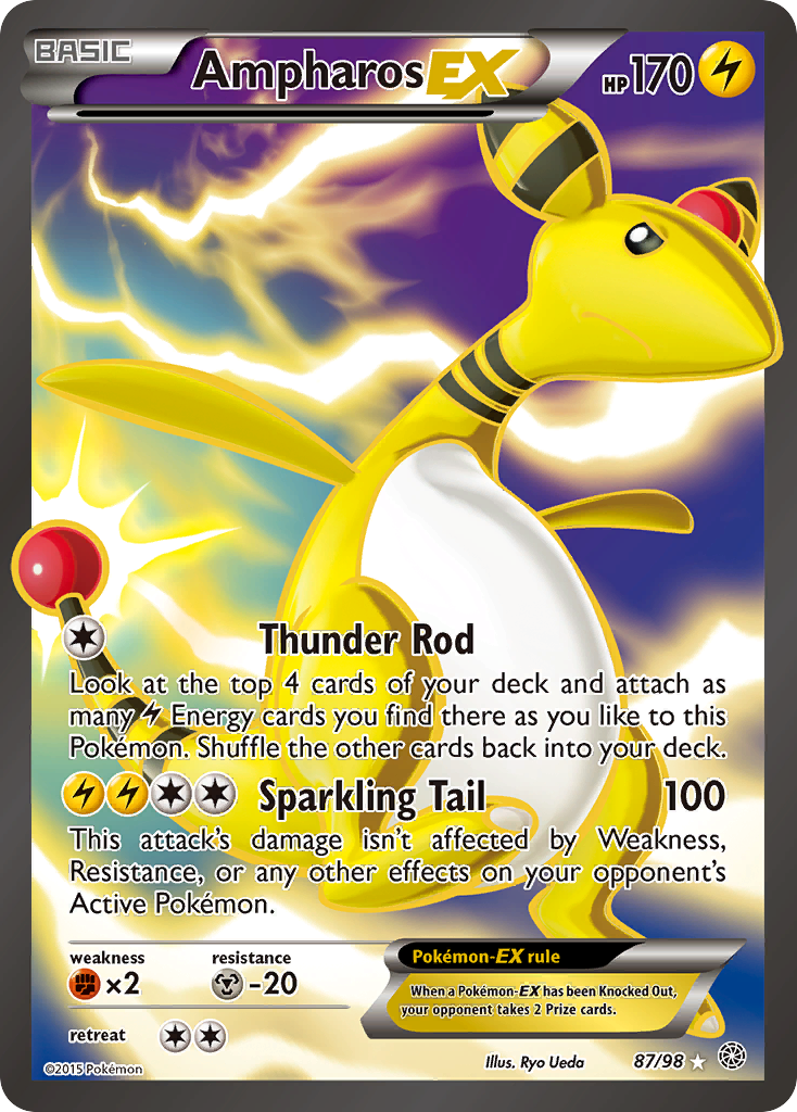 Ampharos EX (87/98) [XY: Ancient Origins] | Anubis Games and Hobby