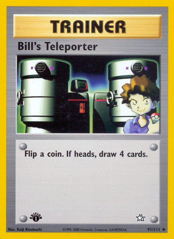 Bill's Teleporter (91/111) [Neo Genesis 1st Edition] | Anubis Games and Hobby