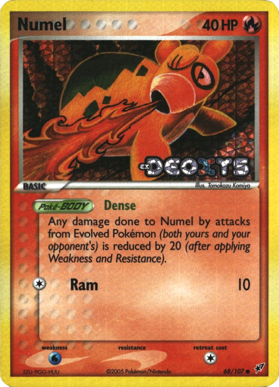 Numel (68/107) (Stamped) [EX: Deoxys] | Anubis Games and Hobby
