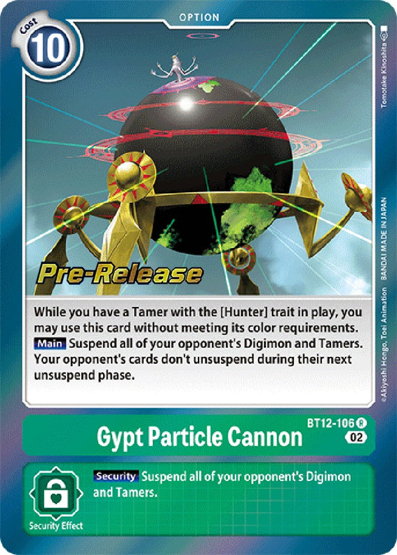 Gypt Particle Cannon [BT12-106] [Across Time Pre-Release Cards] | Anubis Games and Hobby