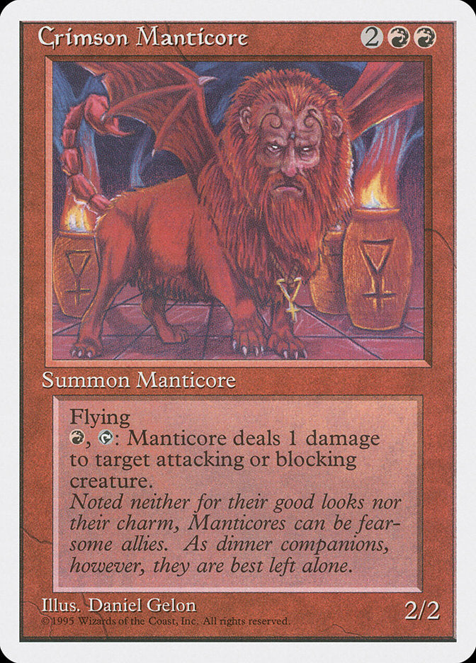 Crimson Manticore [Fourth Edition] | Anubis Games and Hobby