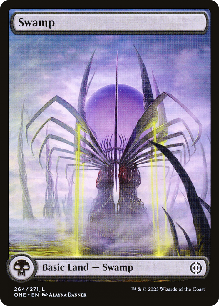 Swamp (264) (Full-Art) [Phyrexia: All Will Be One] | Anubis Games and Hobby