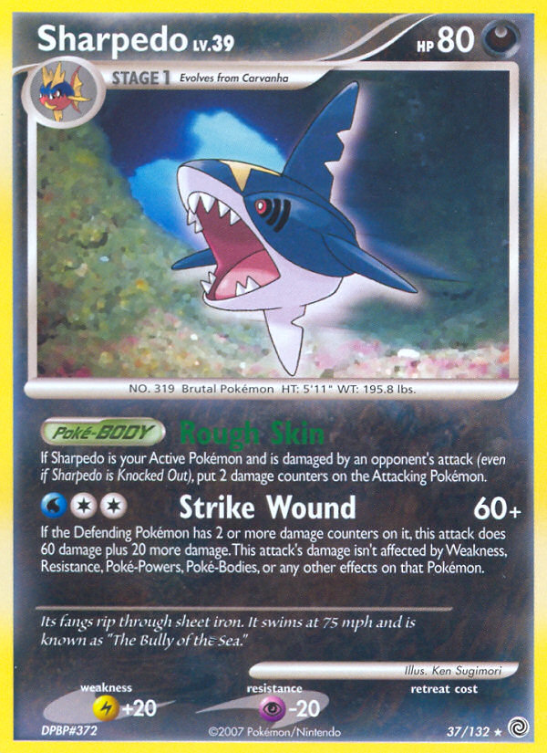 Sharpedo (37/132) [Diamond & Pearl: Secret Wonders] | Anubis Games and Hobby