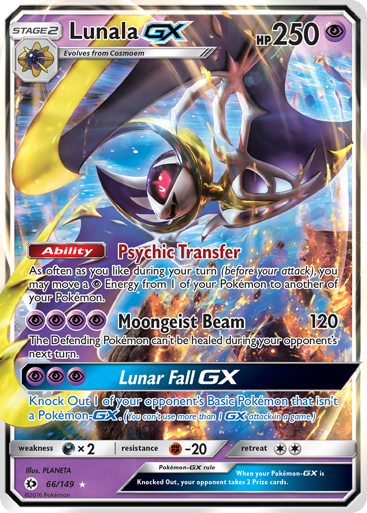 Lunala GX (66/149) [Sun & Moon: Base Set] | Anubis Games and Hobby