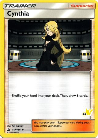 Cynthia (119/156) (Pikachu Stamp #24) [Battle Academy 2020] | Anubis Games and Hobby