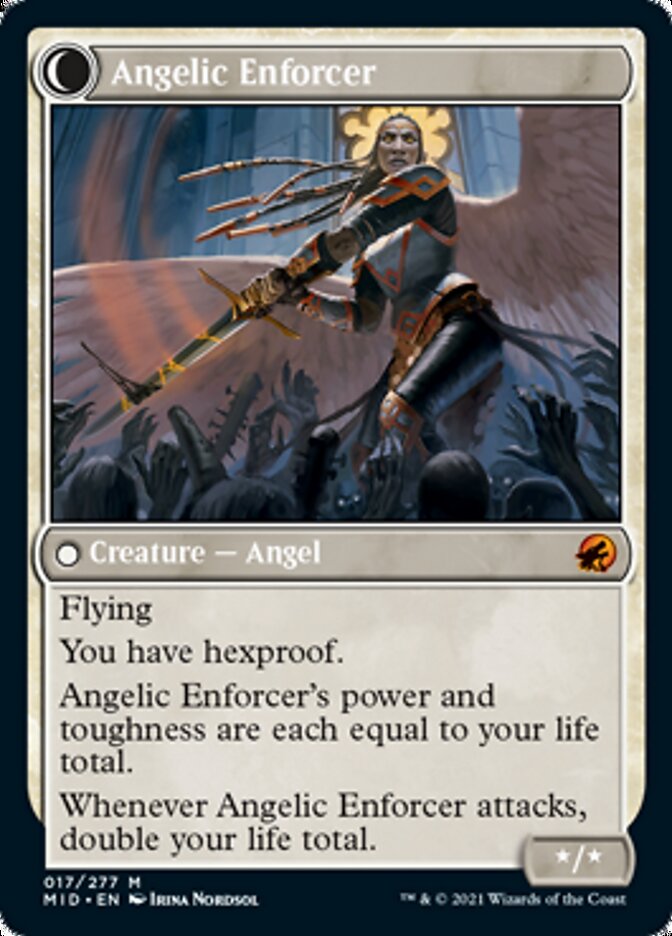 Enduring Angel // Angelic Enforcer [Innistrad: Midnight Hunt] | Anubis Games and Hobby