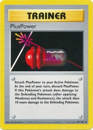 PlusPower (84/102) [Base Set Shadowless Unlimited] | Anubis Games and Hobby