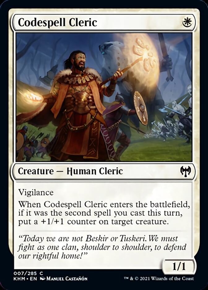 Codespell Cleric [Kaldheim] | Anubis Games and Hobby