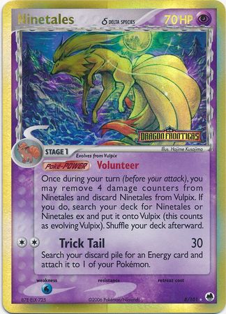 Ninetales (8/101) (Delta Species) (Stamped) [EX: Dragon Frontiers] | Anubis Games and Hobby