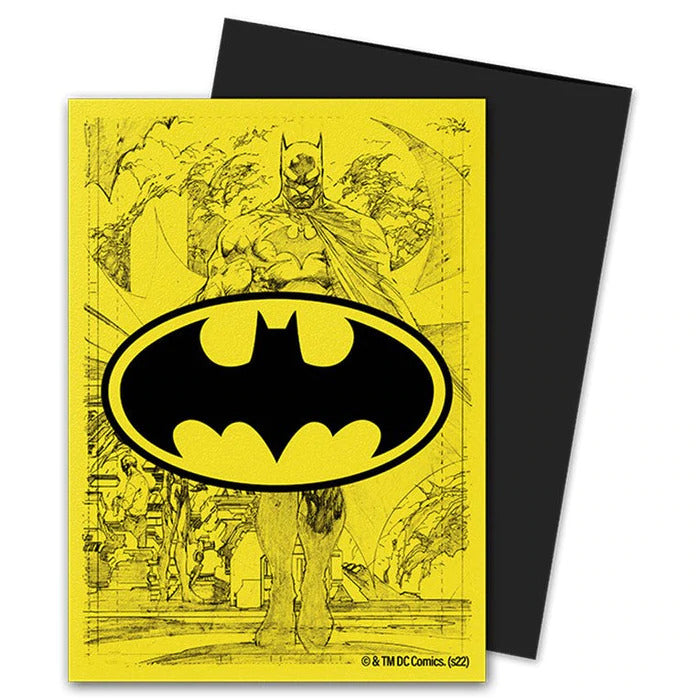 DS Dual Matte Sleeves 100ct - Batman (Yellow) | Anubis Games and Hobby