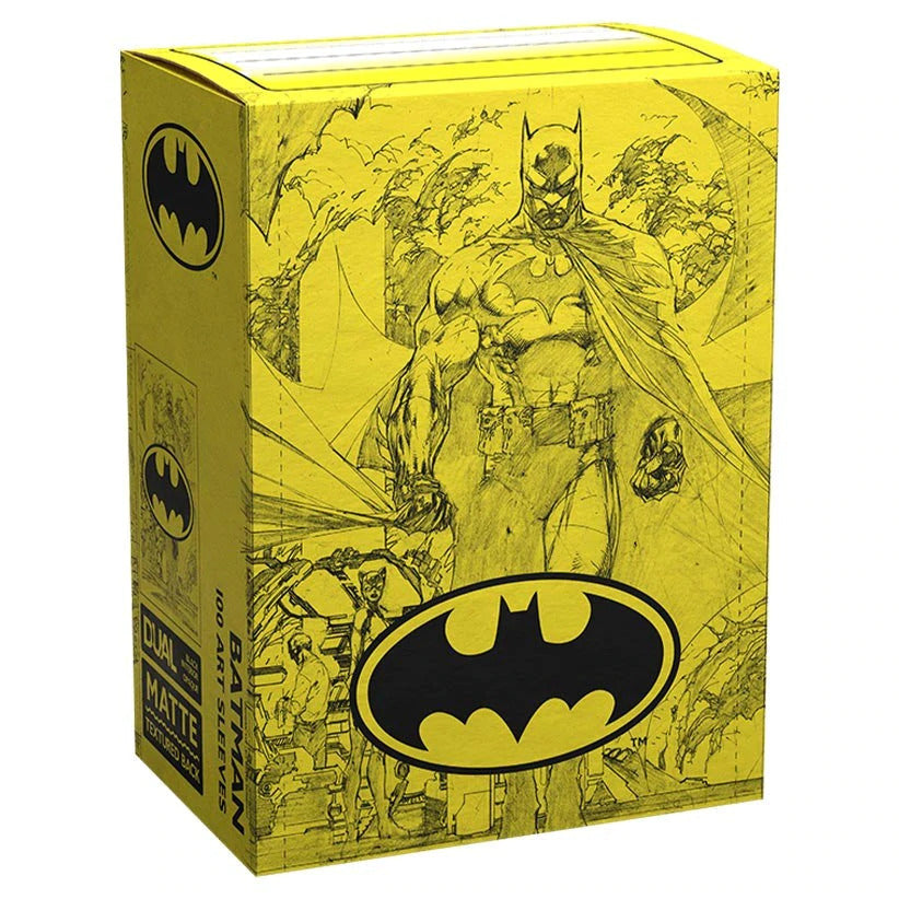 DS Dual Matte Sleeves 100ct - Batman (Yellow) | Anubis Games and Hobby