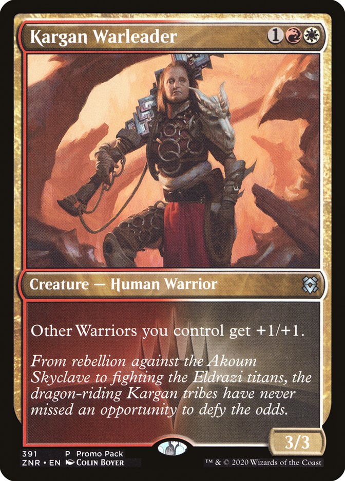 Kargan Warleader (Promo Pack) [Zendikar Rising Promos] | Anubis Games and Hobby