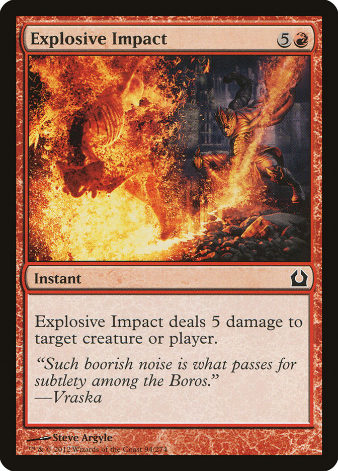 Explosive Impact [Return to Ravnica] | Anubis Games and Hobby