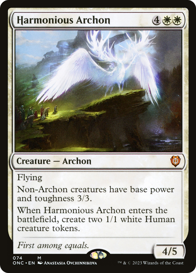 Harmonious Archon [Phyrexia: All Will Be One Commander] | Anubis Games and Hobby
