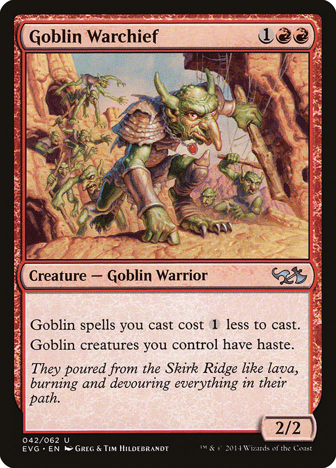 Goblin Warchief (Elves vs. Goblins) [Duel Decks Anthology] | Anubis Games and Hobby