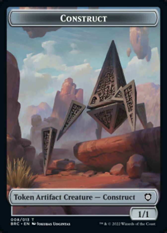 Construct (008) // Phyrexian Myr Double-Sided Token [The Brothers' War Commander Tokens] | Anubis Games and Hobby