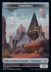 Construct (008) // Phyrexian Myr Double-Sided Token [The Brothers' War Commander Tokens] | Anubis Games and Hobby