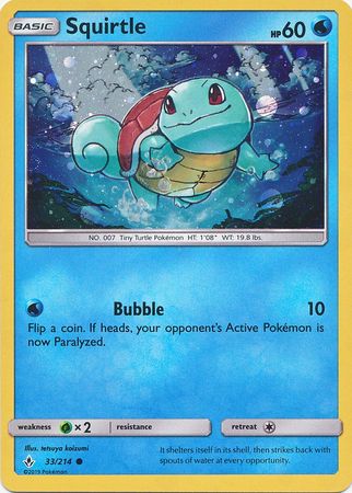 Squirtle (33/214) (Premium Collection Promo) [Sun & Moon: Unbroken Bonds] | Anubis Games and Hobby