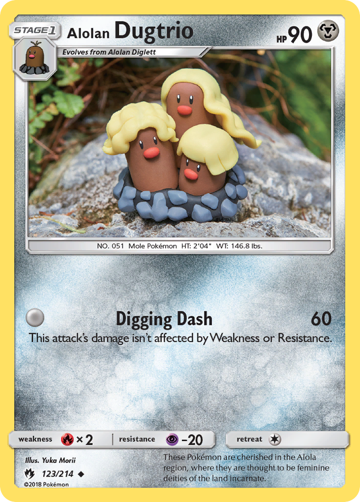 Alolan Dugtrio (123/214) [Sun & Moon: Lost Thunder] | Anubis Games and Hobby