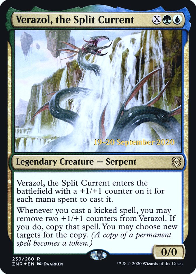 Verazol, the Split Current [Zendikar Rising Prerelease Promos] | Anubis Games and Hobby