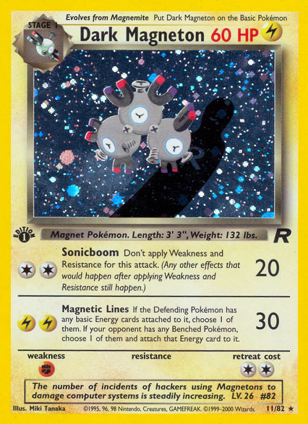 Dark Magneton (11/82) [Team Rocket 1st Edition] | Anubis Games and Hobby