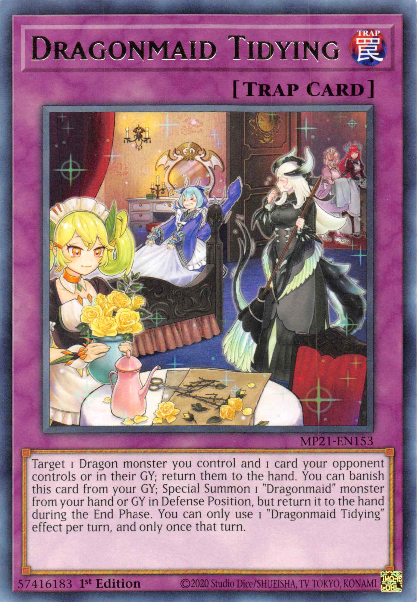 Dragonmaid Tidying [MP21-EN153] Rare | Anubis Games and Hobby