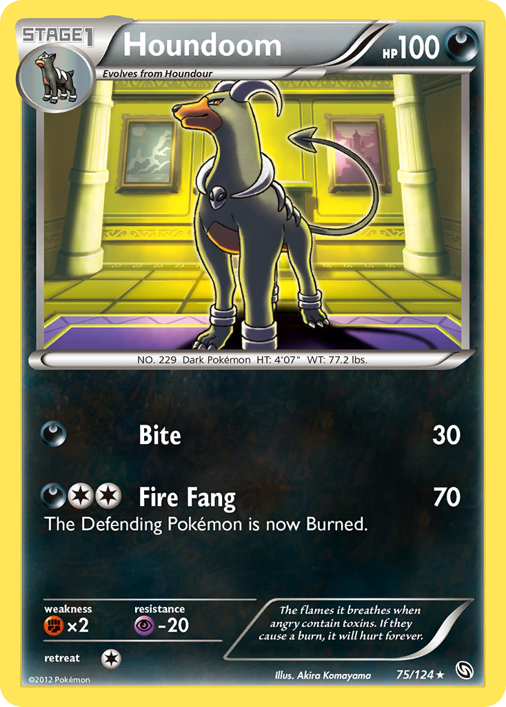 Houndoom (75/124) [Black & White: Dragons Exalted] | Anubis Games and Hobby