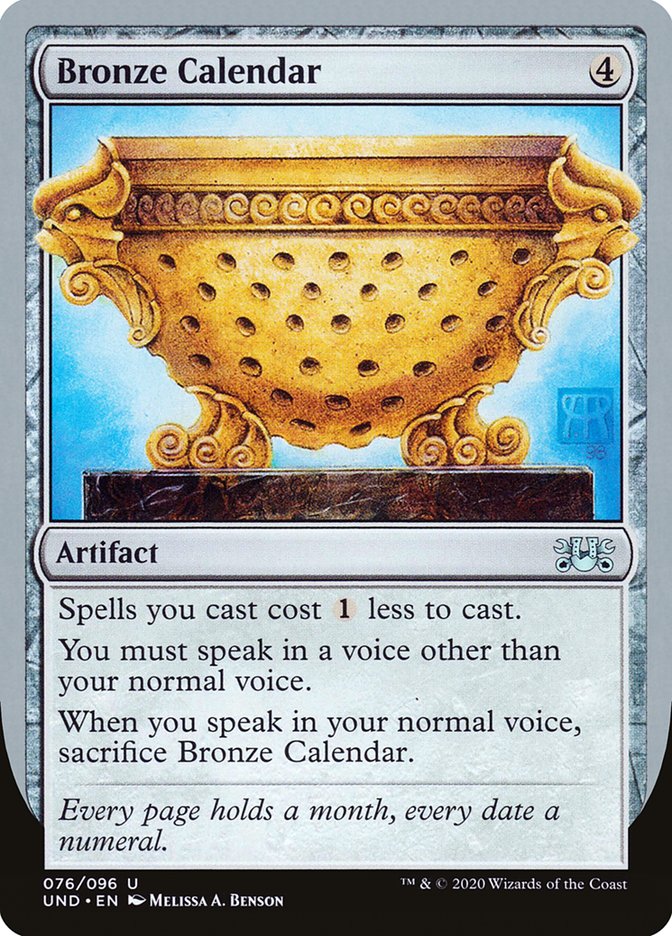 Bronze Calendar [Unsanctioned] | Anubis Games and Hobby
