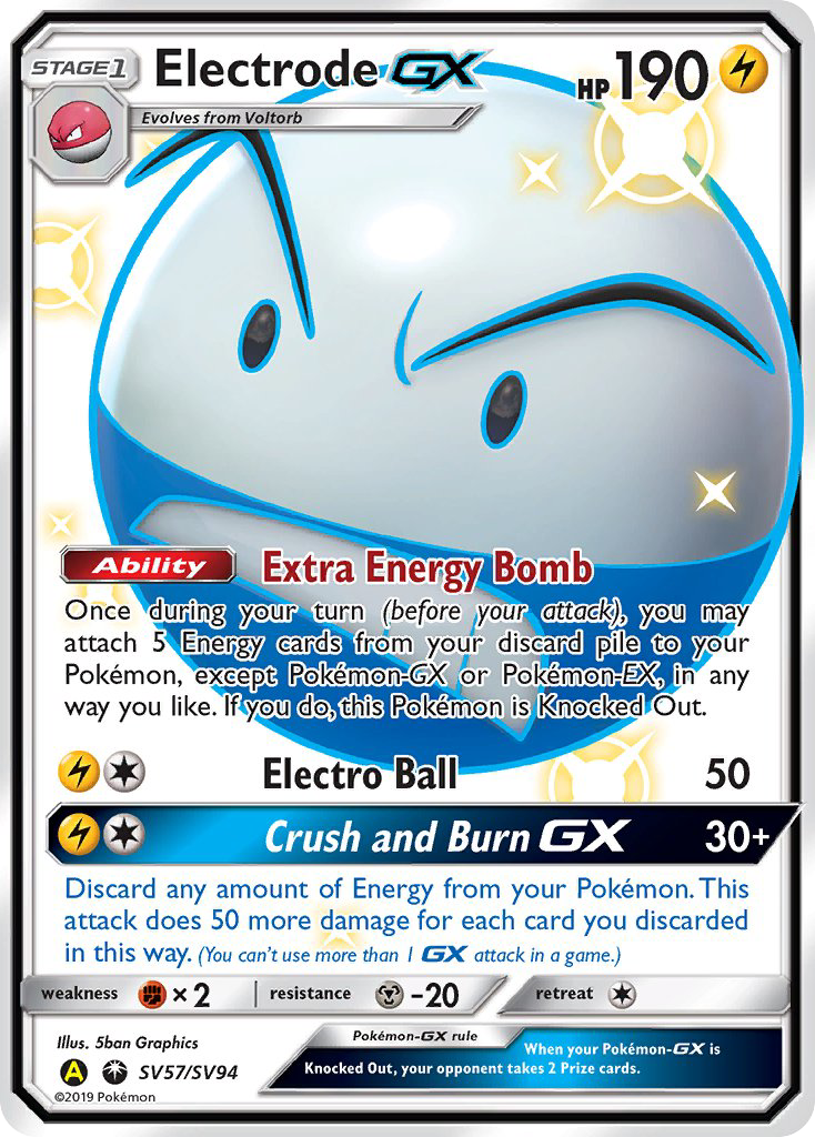 Electrode GX (SV57/SV94) [Sun & Moon: Hidden Fates - Shiny Vault] | Anubis Games and Hobby