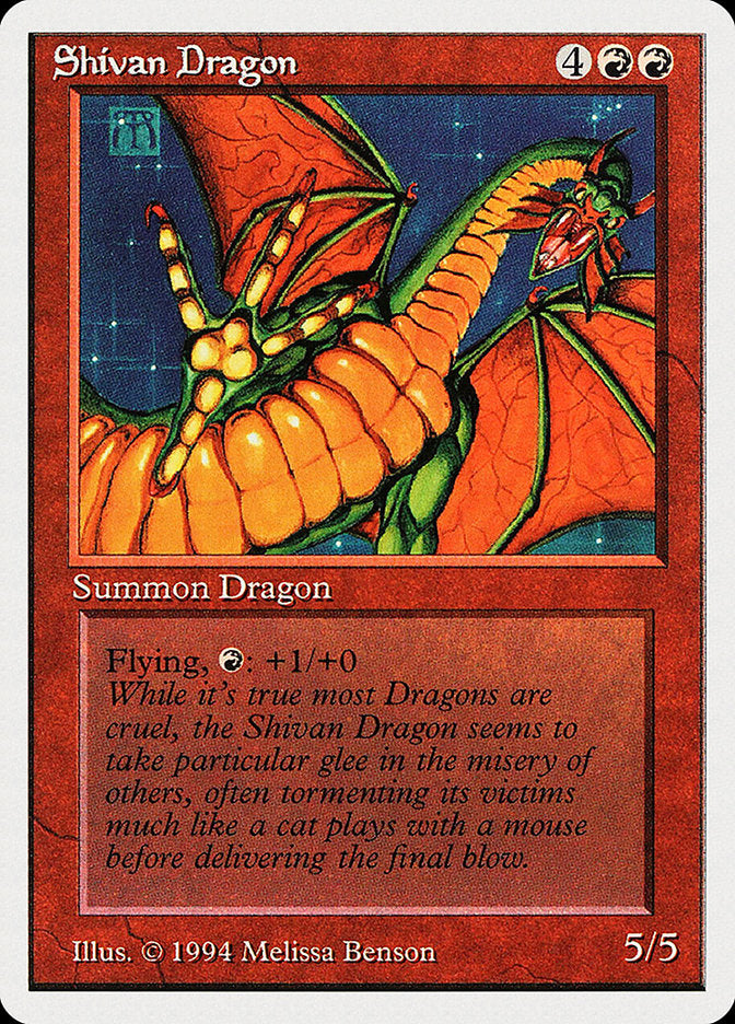 Shivan Dragon [Summer Magic / Edgar] | Anubis Games and Hobby