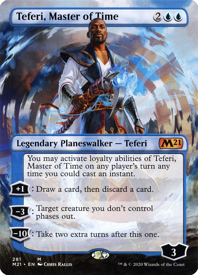 Teferi, Master of Time (Borderless) [Core Set 2021] | Anubis Games and Hobby