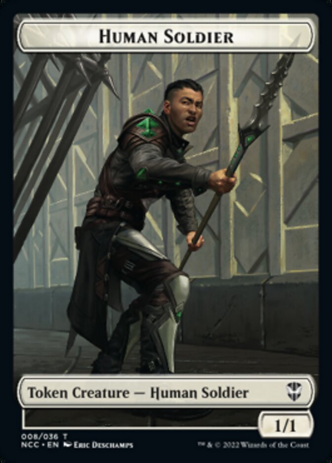 Eldrazi // Human Soldier Double-Sided Token [Streets of New Capenna Commander Tokens] | Anubis Games and Hobby