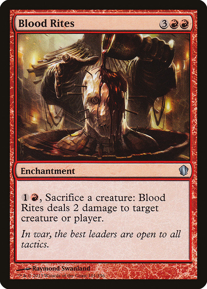 Blood Rites [Commander 2013] | Anubis Games and Hobby