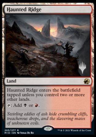 Haunted Ridge (Promo Pack) [Innistrad: Midnight Hunt Promos] | Anubis Games and Hobby