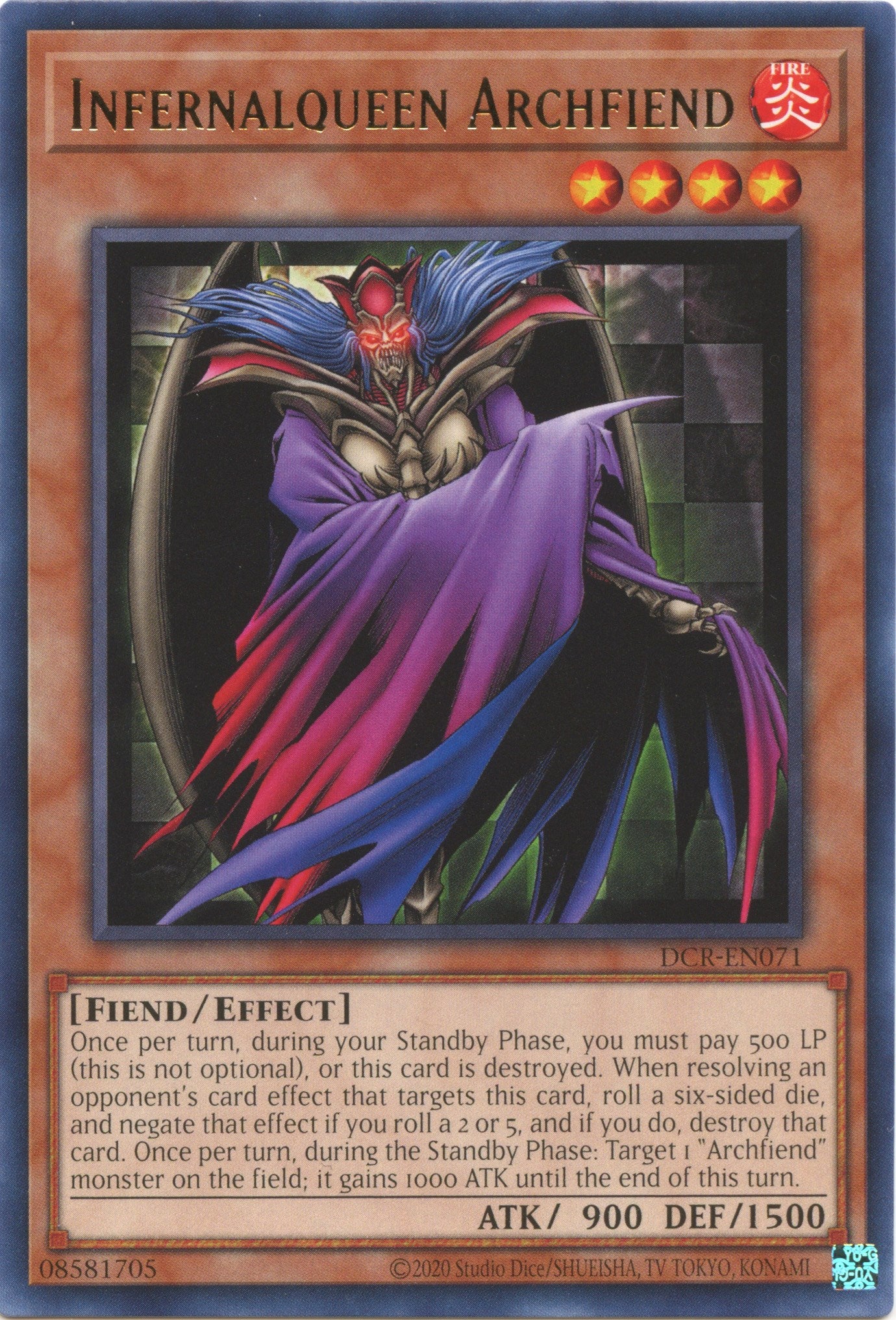 Infernalqueen Archfiend (25th Anniversary) [DCR-EN071] Rare | Anubis Games and Hobby