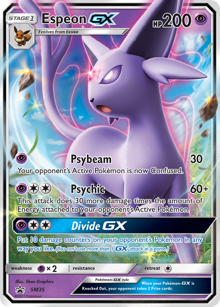 Espeon GX (SM35) [Sun & Moon: Black Star Promos] | Anubis Games and Hobby