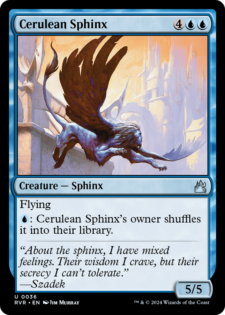 Cerulean Sphinx [Ravnica Remastered] | Anubis Games and Hobby