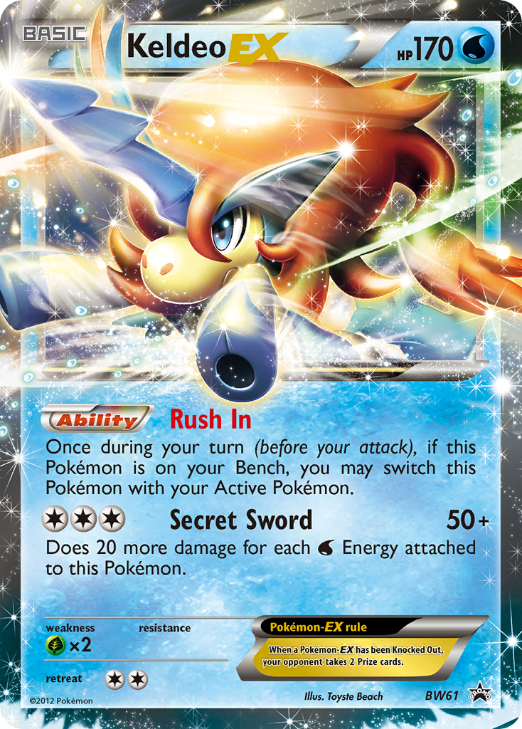 Keldeo EX (BW61) [Black & White: Black Star Promos] | Anubis Games and Hobby