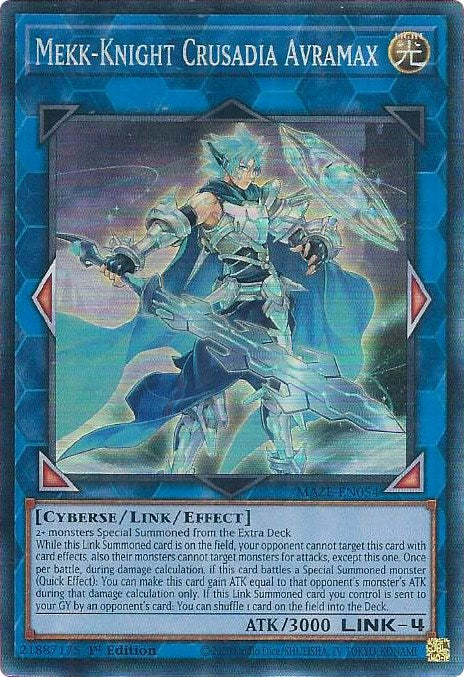 Mekk-Knight Crusadia Avramax [MAZE-EN054] Collector's Rare | Anubis Games and Hobby