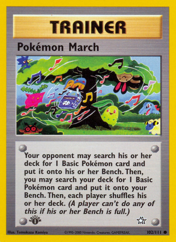 Pokemon March (102/111) [Neo Genesis 1st Edition] | Anubis Games and Hobby